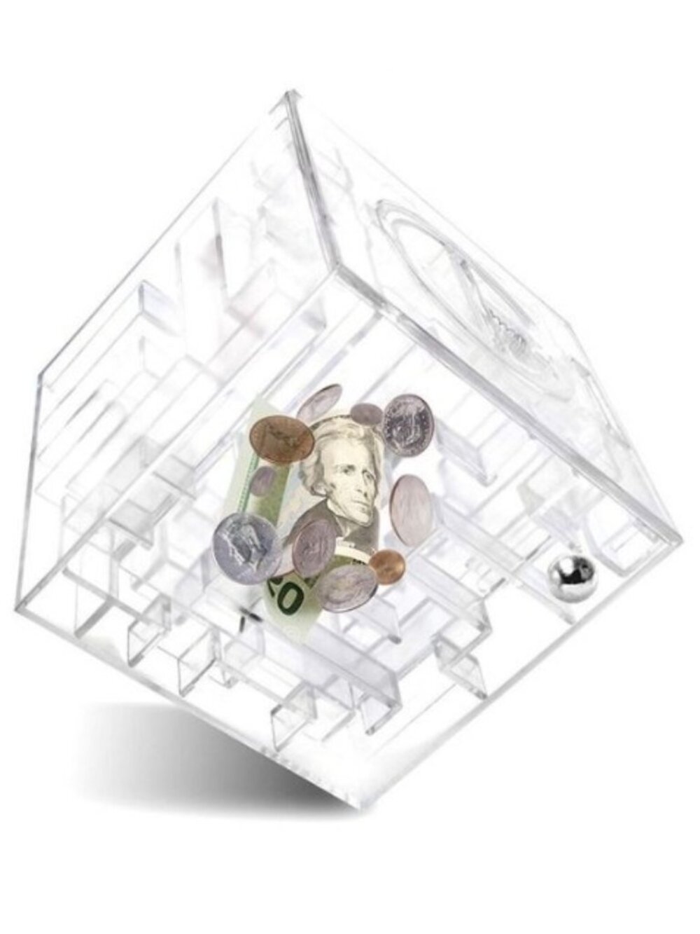 THE 𝖮𝖱𝖨𝖦𝖨𝖭𝖠𝖫 𝐅𝐔𝐍 𝖶𝖮𝖱𝖪𝖲𝖧𝖮𝖯 Maze Coin Bank Money Box Cube Gift